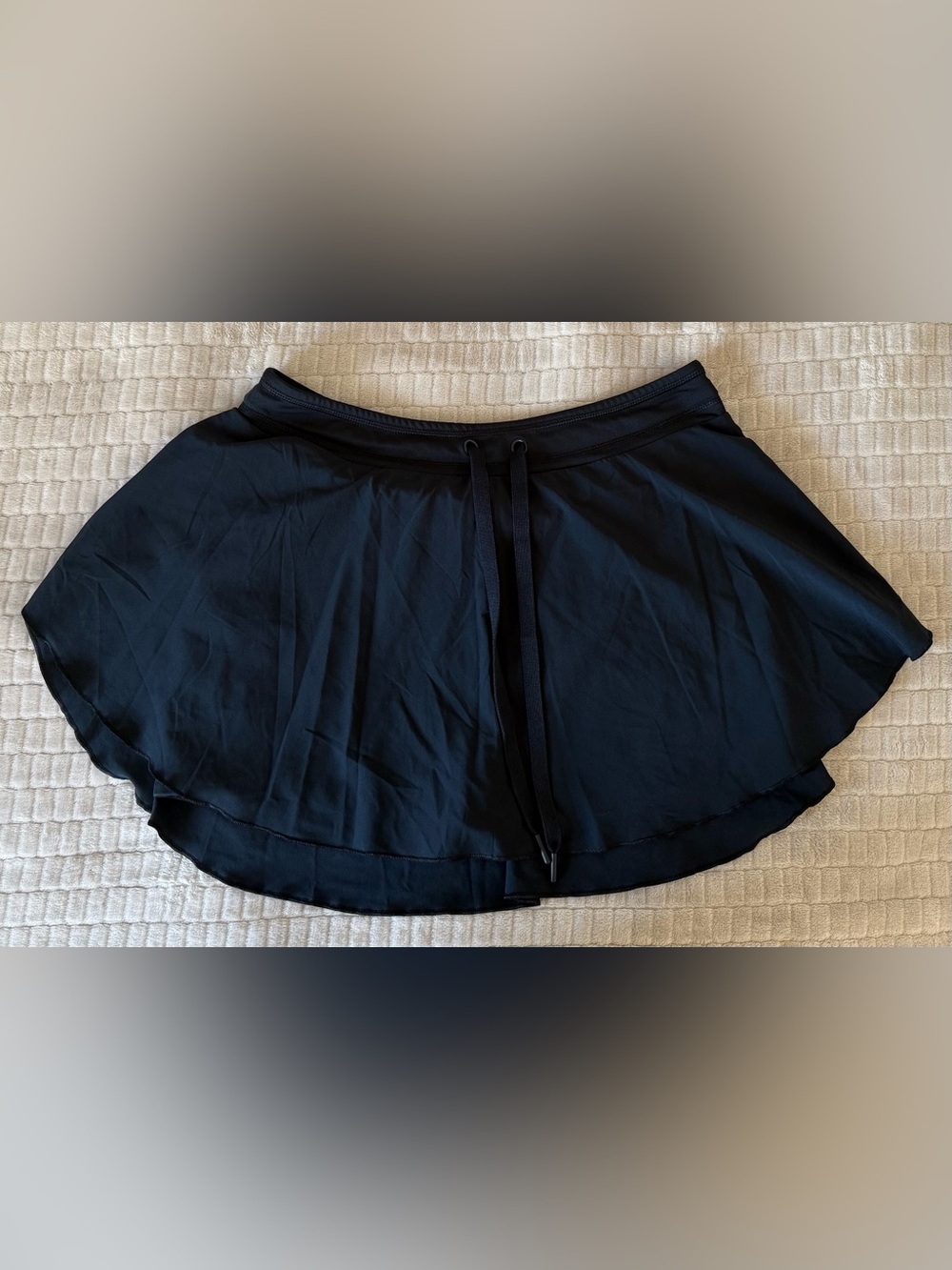 SO Black Drawstring Active Mini Skirt